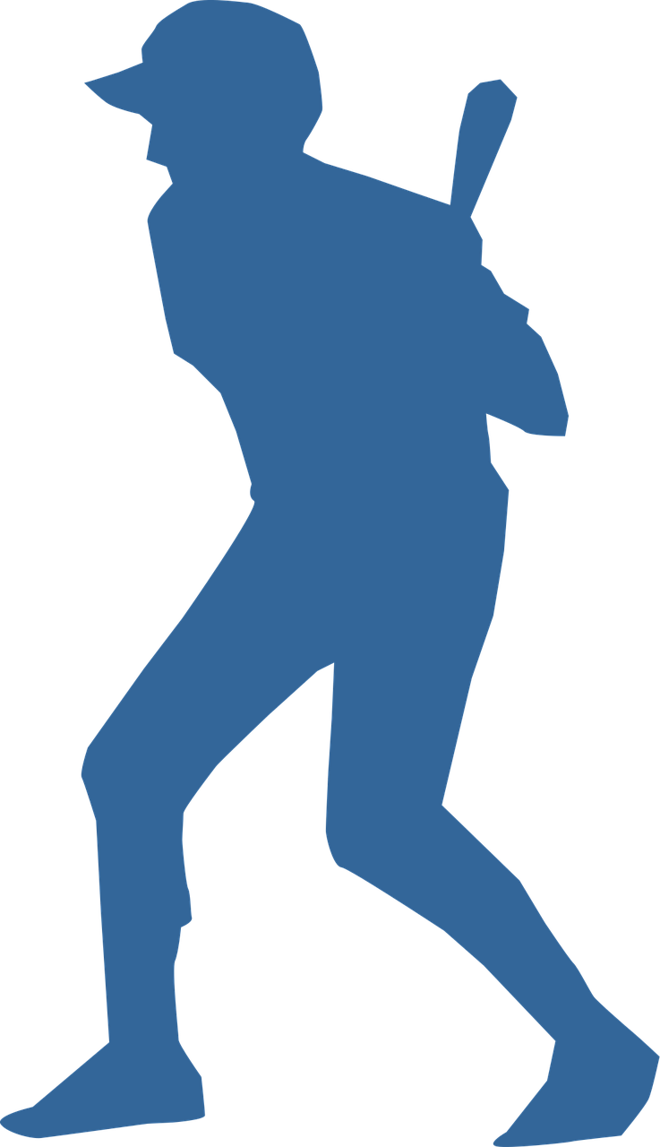 hitter, baseball, baseball bat, hit, player, silhouette, sports