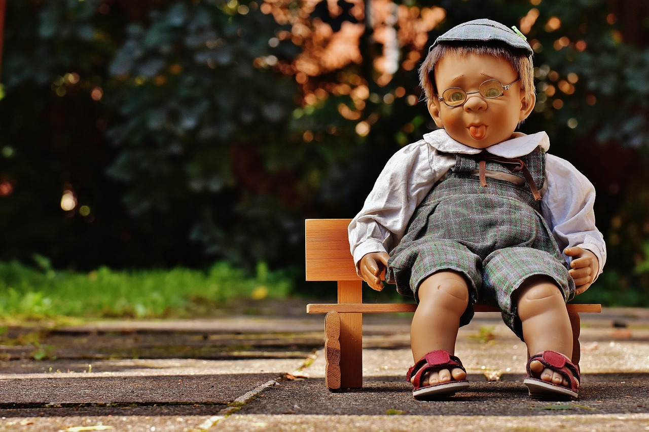 puppet, boy, naughty, stick out tongue, toy, children, fun, cute