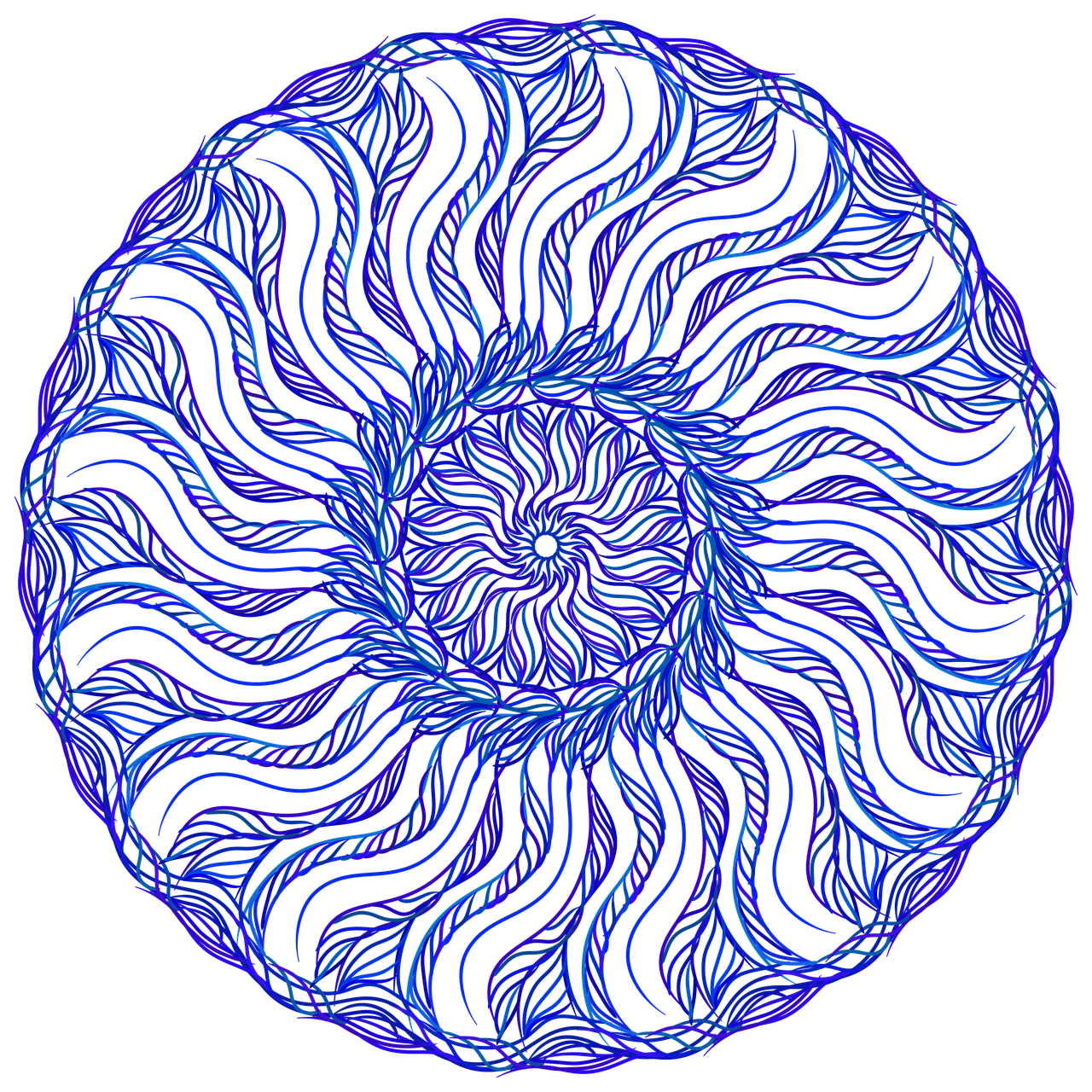 art, pattern, design, ornament, орнамент, узор, иллюстрация, аватар, логотип, синий, круглый