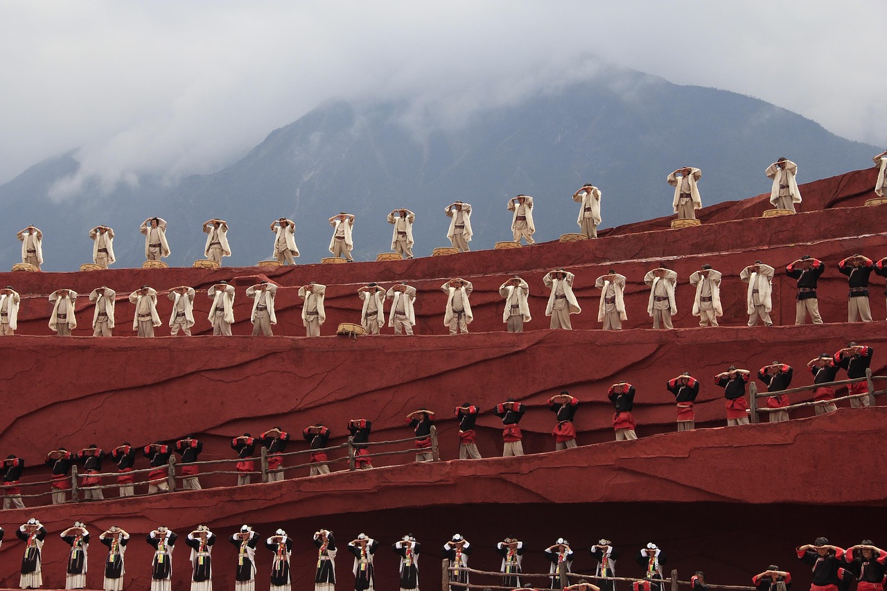 lijiang, snow mountain, show