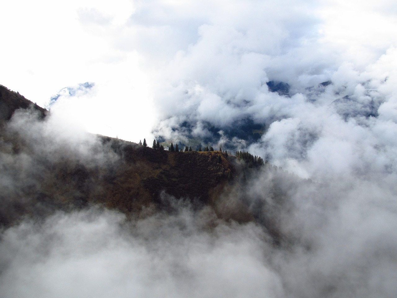 fog, pulpit wall, allgäu, mountain, alps