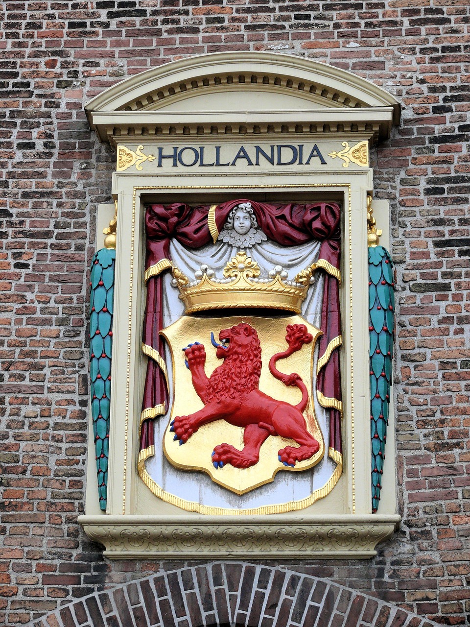 the hague, captive gate, wall, ornament