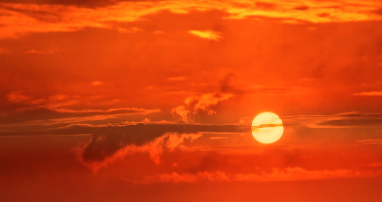 sunrise, sun, clouds, sky, mood, sunset, atmospheric, wallpaper, scenery