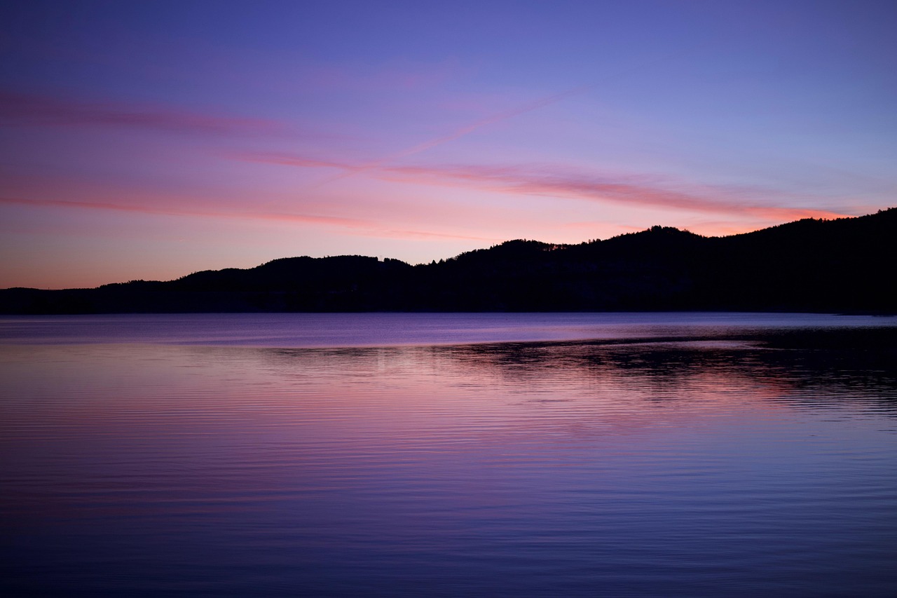 lake, nature, sunrise, mountain, landscape, winter, midwest, scenic