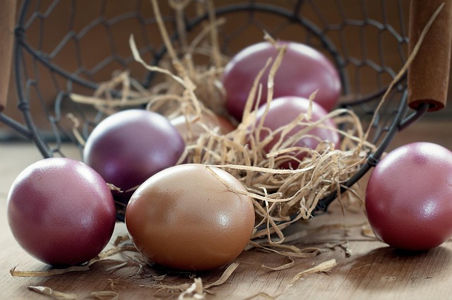 easter eggs, nature, basket, color, colored, egg, easter, custom, spring, colorful, painting, customs, eastercollection, brown spring, brown painting, brown egg, brown eggs, brown paint, brown color