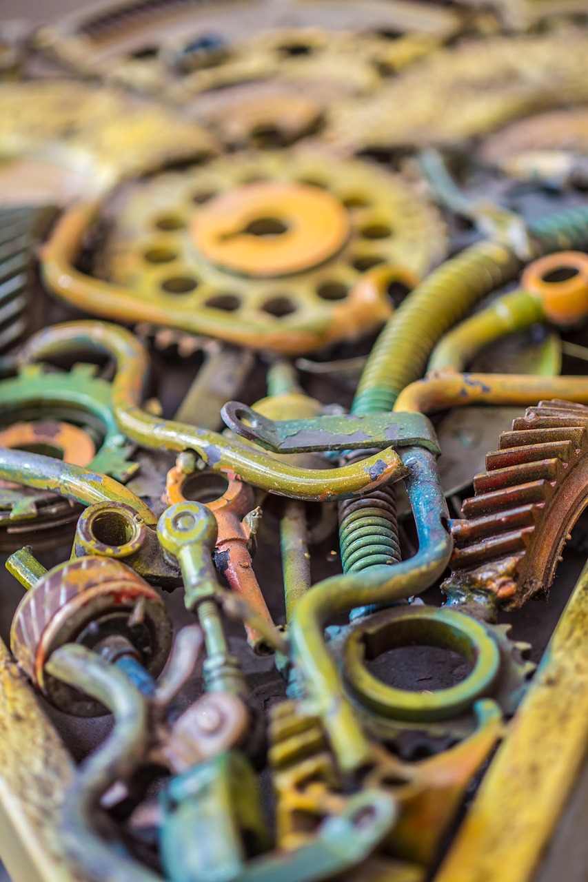 gear, steampunk, details, grunge