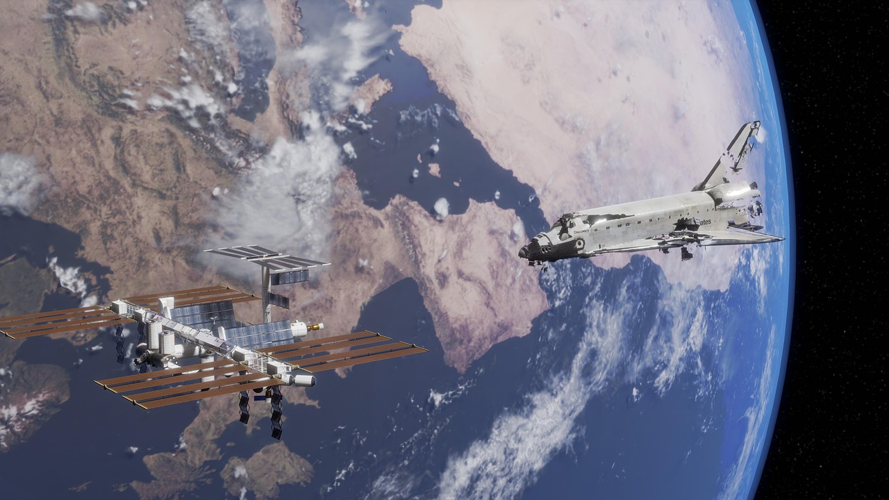 earth, space, space station