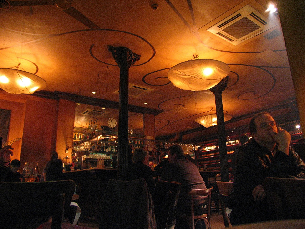 bar, dim, pub, coffee shop, cafe, drink, closing hour, eve, lonely, relaxation, to be alone
