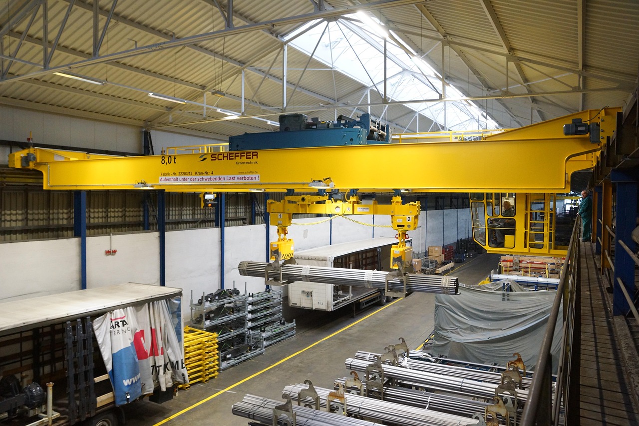crane, lathe tools, magnetic system, scheffer, crane technology, steel trading, production, bridge crane