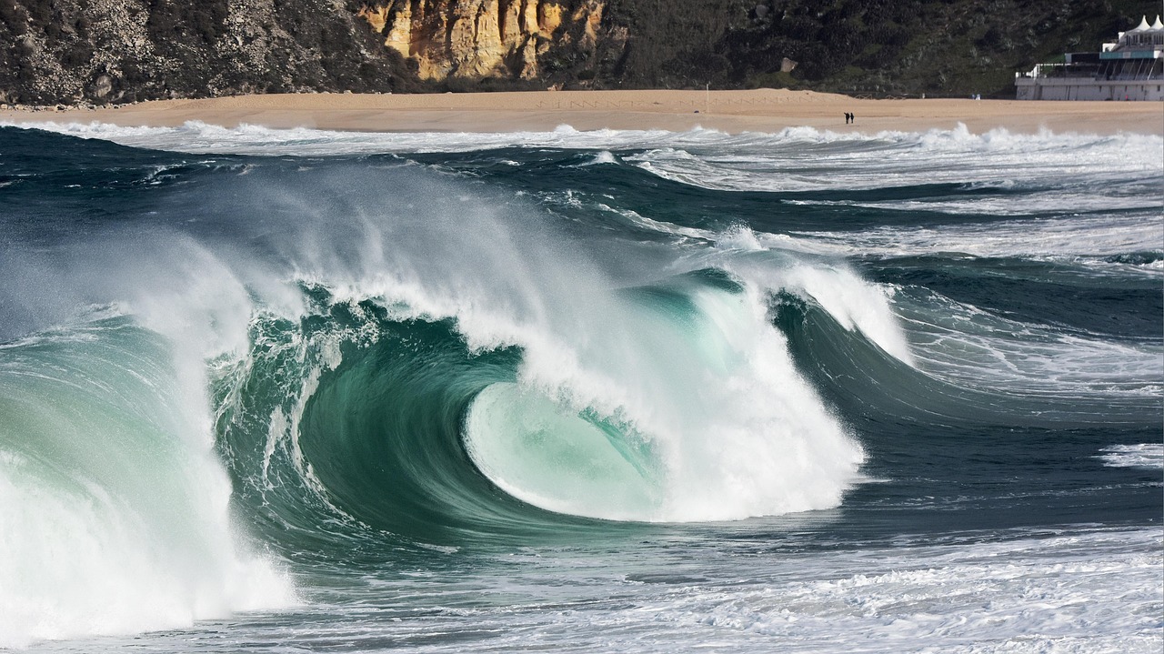 wave, curl, barrel, surf, spray, atlantic, portugal, beach