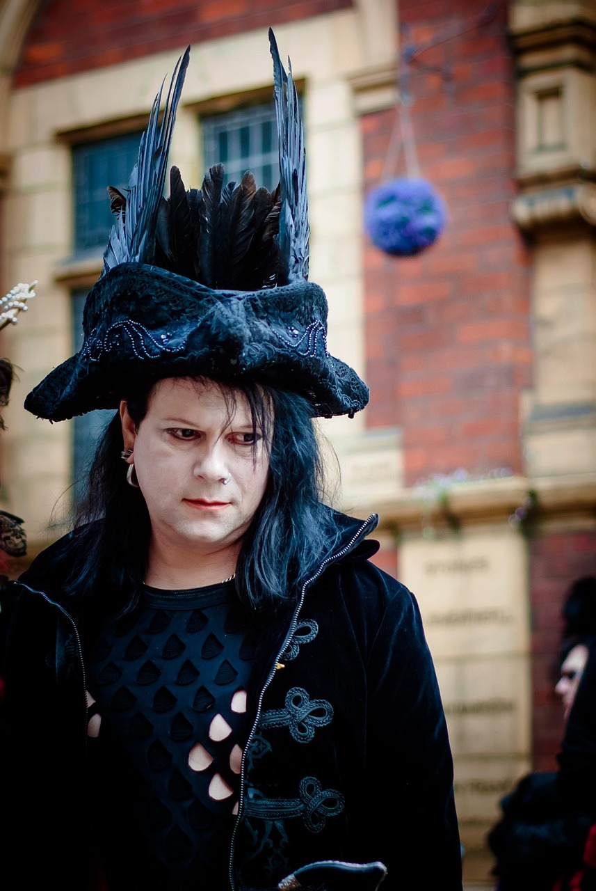 whitby goth weekend, festival, gothic, man