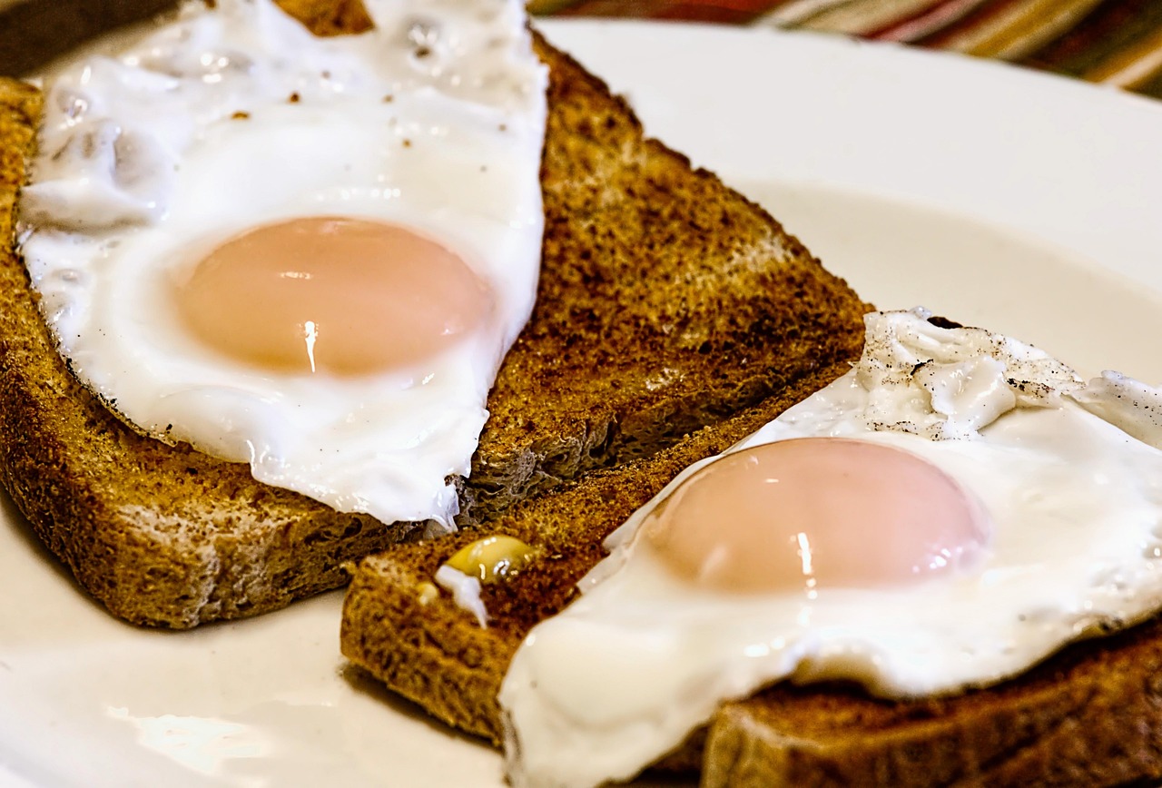 breakfast, toast, food, fried eggs, eggs, meal, bread, tasty, delicious, closeup, breakfast meal, breakfast food, food photography