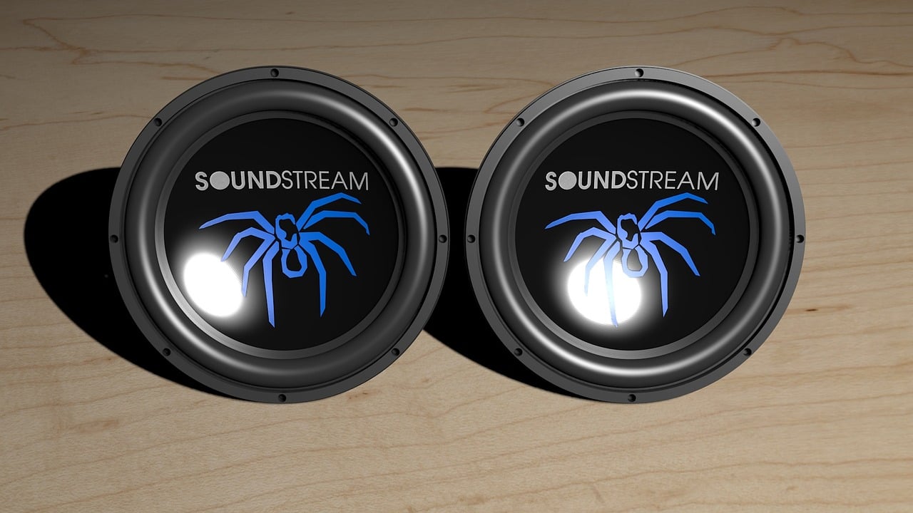 woofer, under, horns, subwoofer, 3d, electronics, speaker