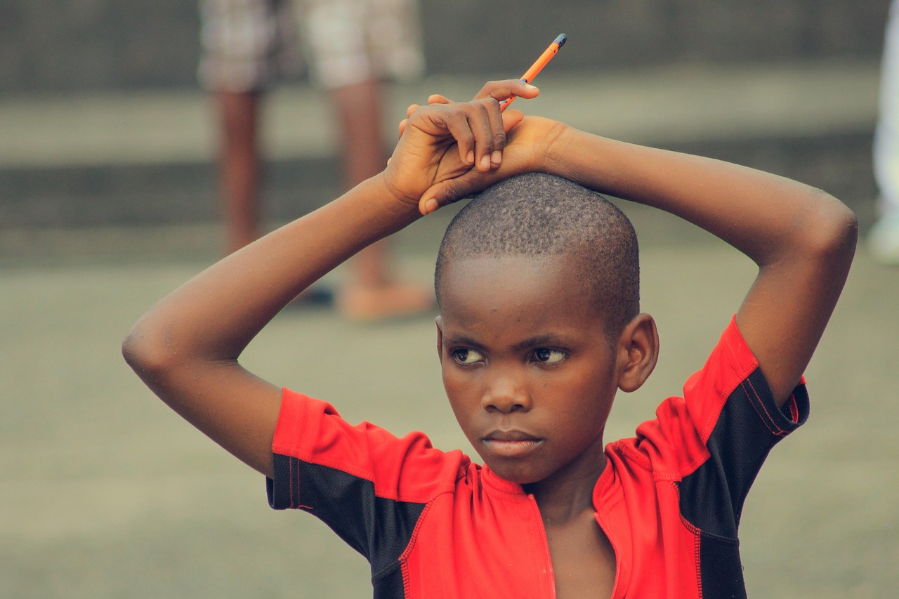 african, child, pencil, education, to come up, insecurity