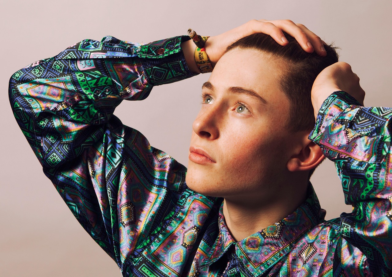 boy, fashion, portrait, shirt, young, man, handsome, attractive, charming, stylish, guy, male, model, pose