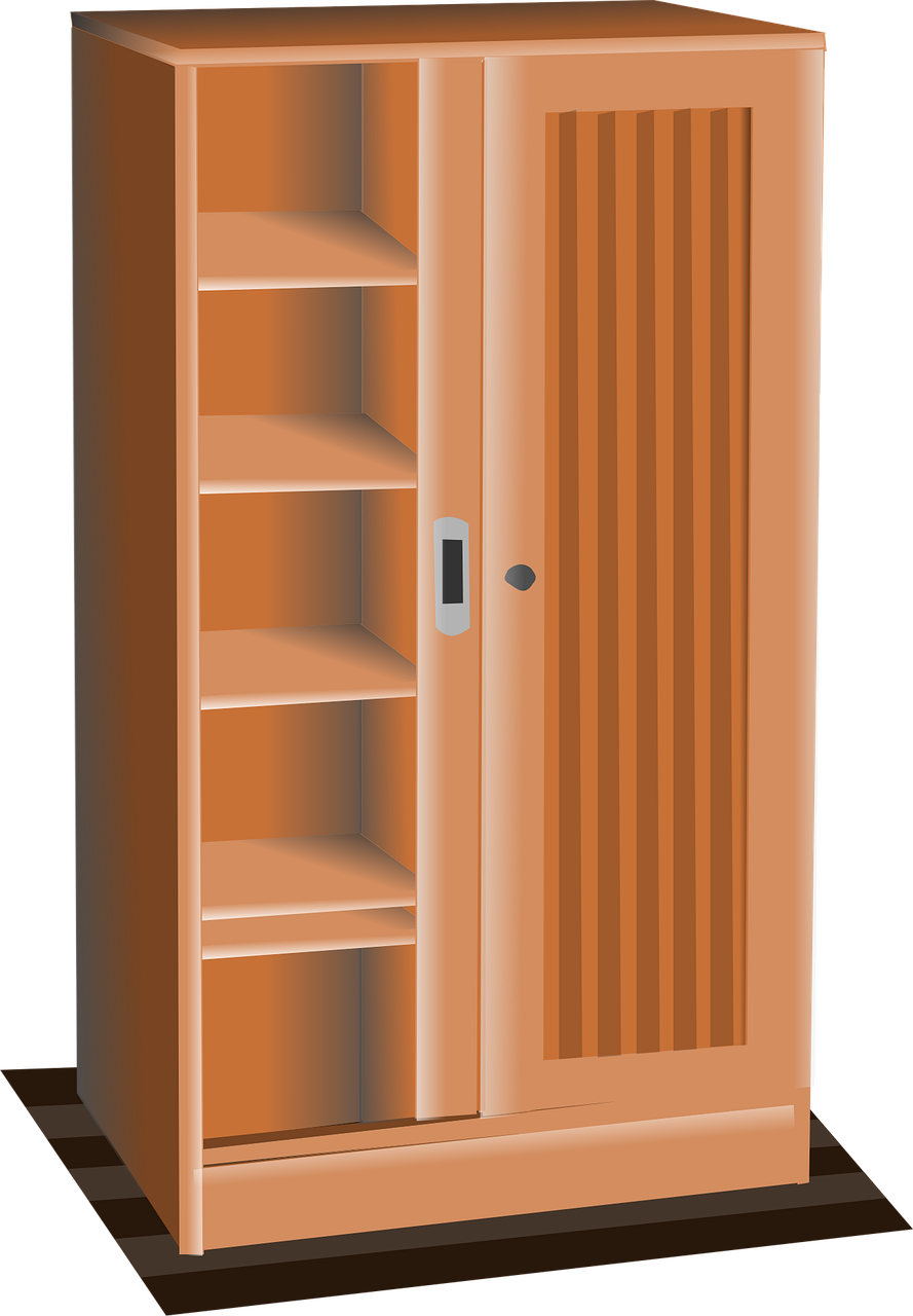 cupboard, furniture, wood, home, house, office
