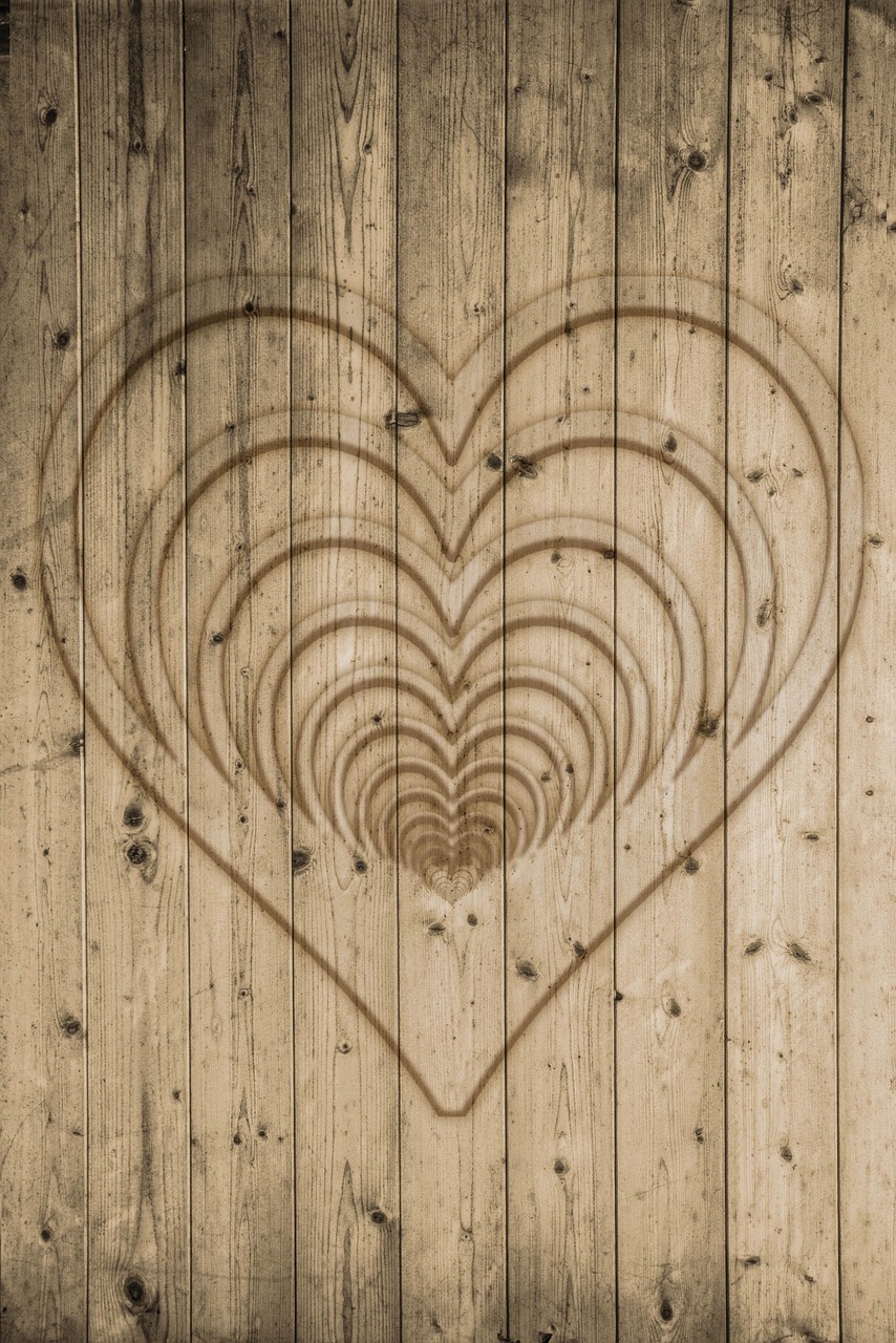 wood, boards, wall, heart, texture, background, structure, wooden plank, wooden plate, cetacean, vintage, shabby chic, romantic, grain, iphone wallpaper