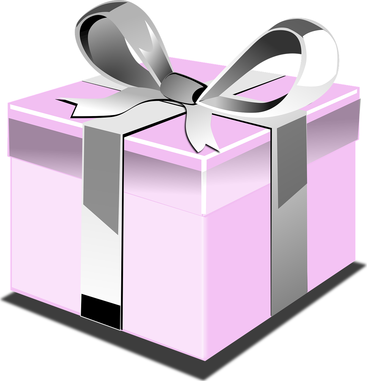 gift, present, pink, birthday