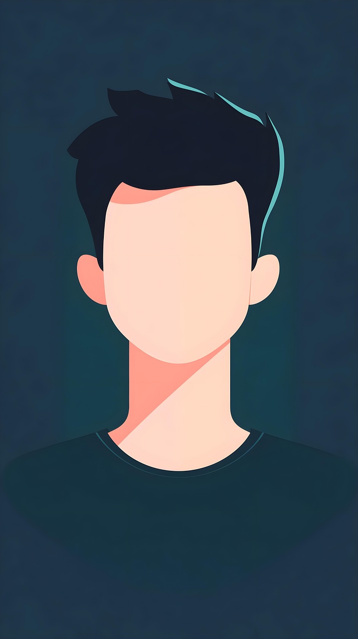 ai generated, man, avatar, faceless, minimalist, classic, vibrant