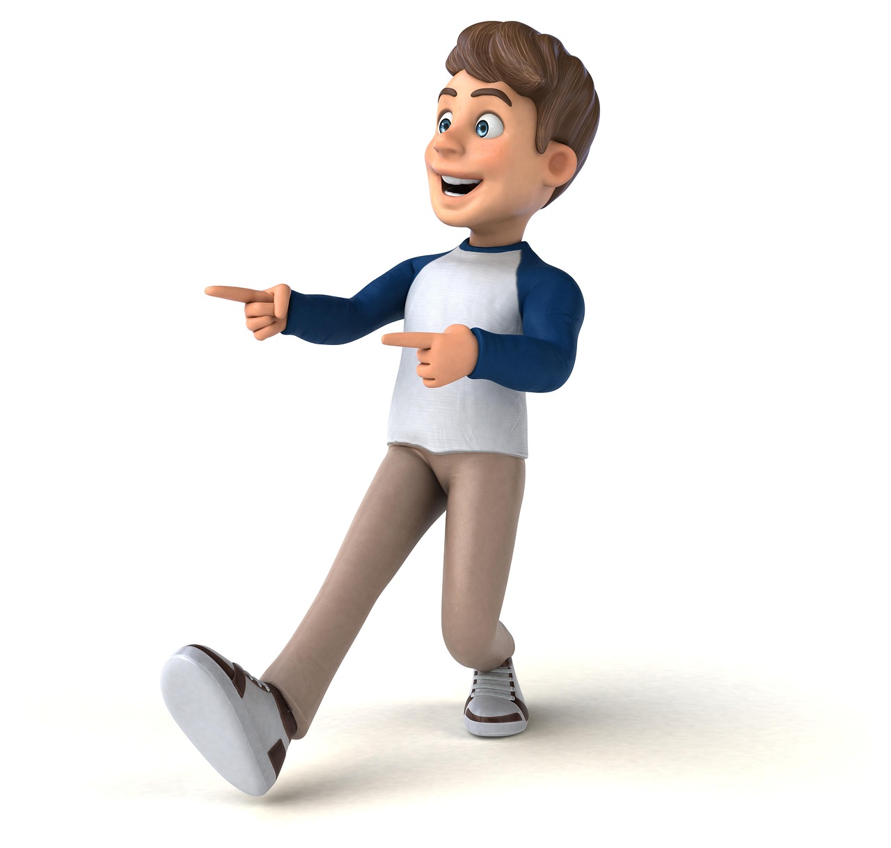 kid, teenager, boy, 3d render, teen, child, caucasian, young, fun, male, casual, adolescence, clothes, sneakers, isolated