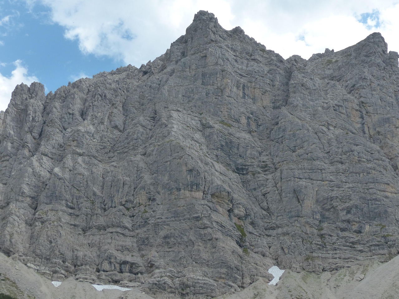 laughing tip, mountain, summit, rock face, climb, via ferrata, via ferrata laugh top north face, via ferrata laugh lace, north face, rubble field, vilsalpseeberge, allgäu alps, tyrol, austria