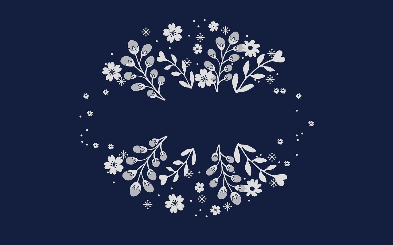greeting card, flowers pattern, blue, blue flower, blue pattern