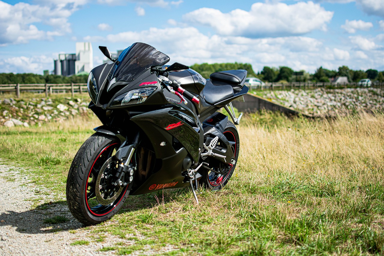 motorbike, yamaha, r6, motorcycle, vehicle, black motorcycle, supersport motorcycle, yamaha yzf-r6, ride