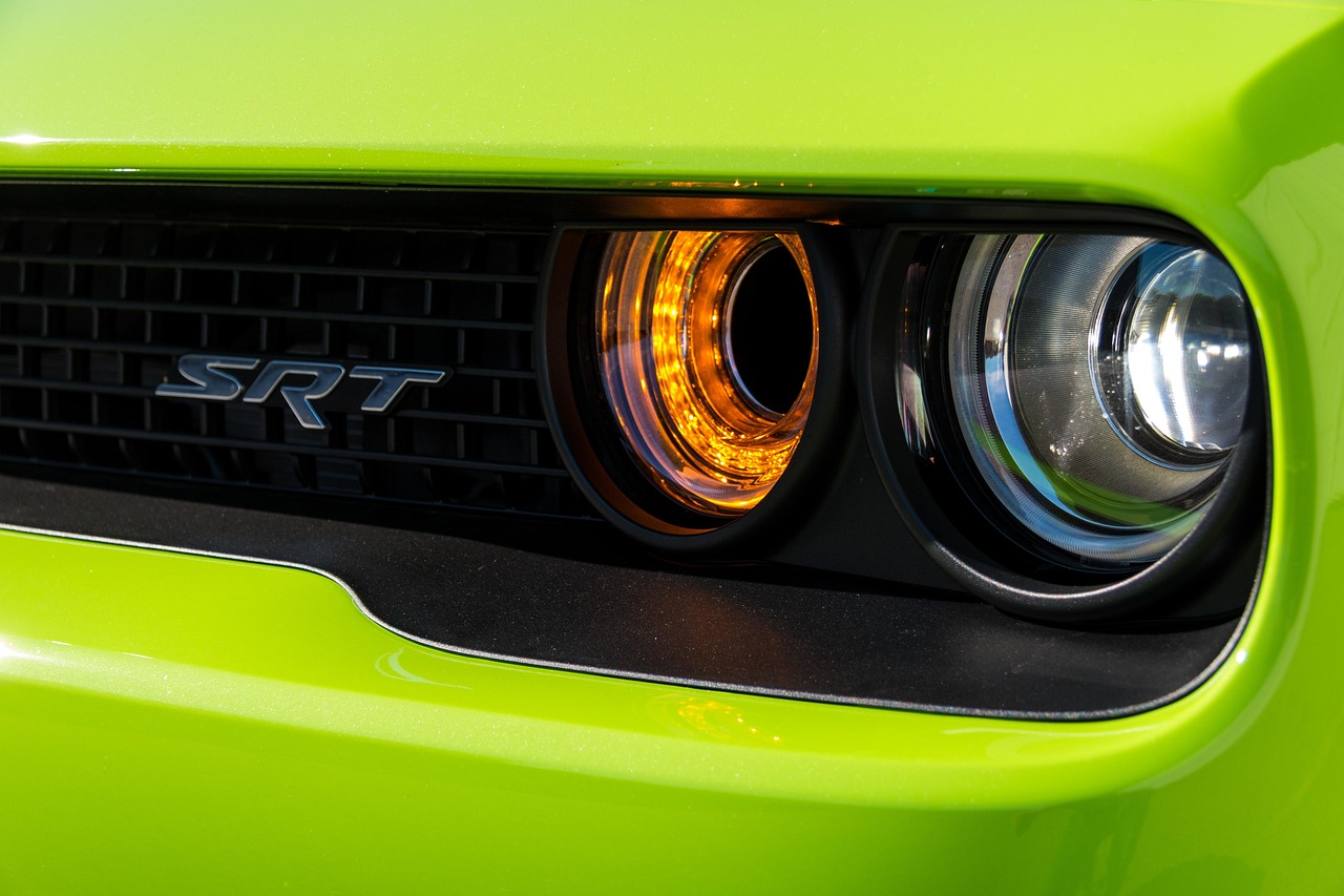 hellcat, dodge, automobile, hotrod, car, mopar, powerful, hemi, v8, muscle, emblem, grille, green, challenger, green car, green power