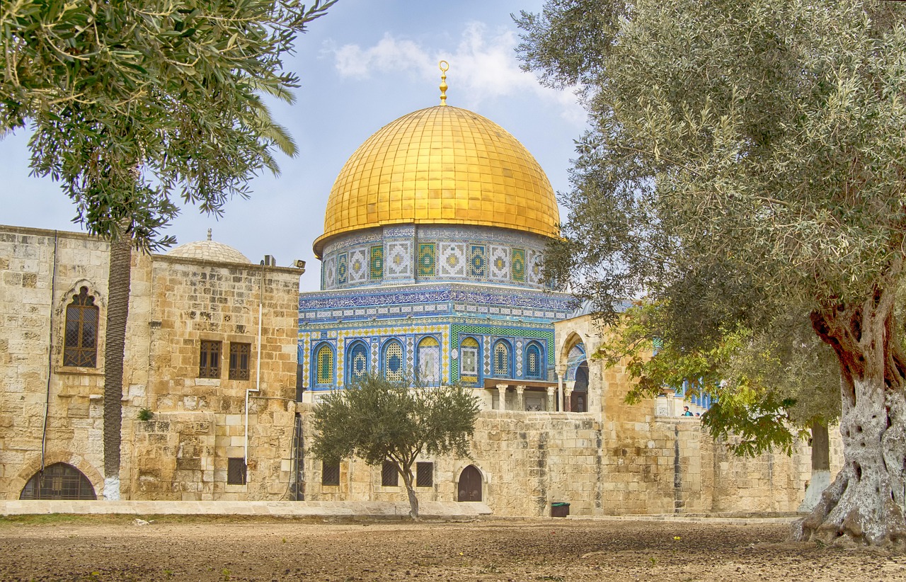 jerusalem, dome of the rock, islam, israel, mosque, temple mount, holy site, religion, gold dome