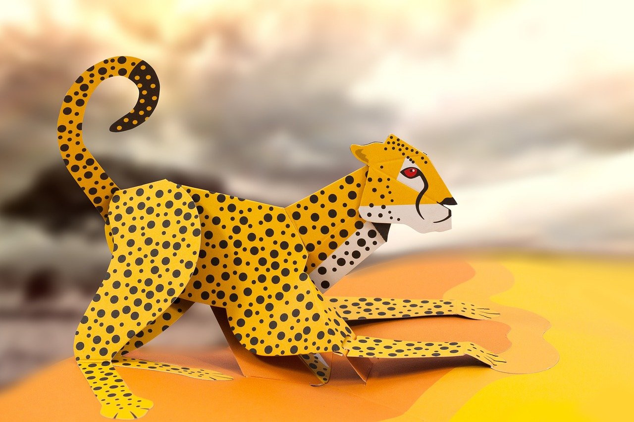 disney, cheetah, pop up, folded, unfolded, paper, paper art, die cut, graphic