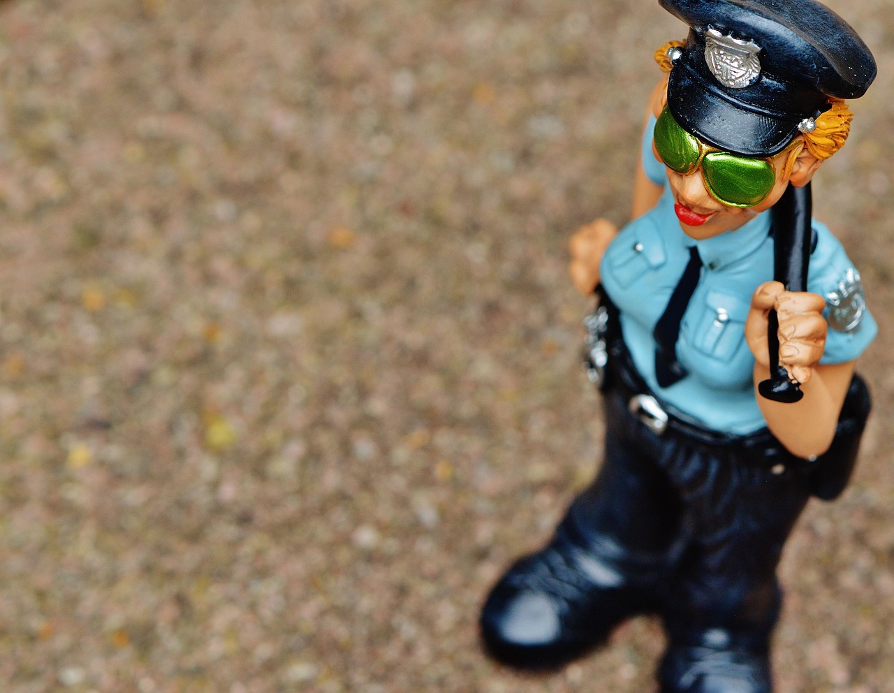 policewoman, fun, figure, police, funny