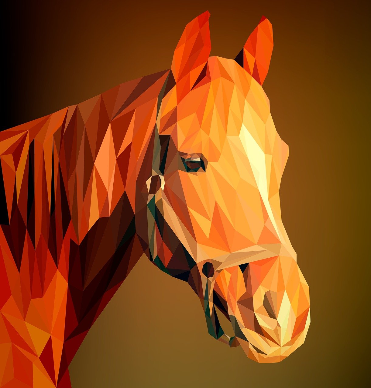 small poly, animal, vector, art, polygon, illustration, design, nature, graphic, wild, symbol, drawing, animals, badge, abstract, geometric, element, isolated, sign, horse, cloven-hoofed