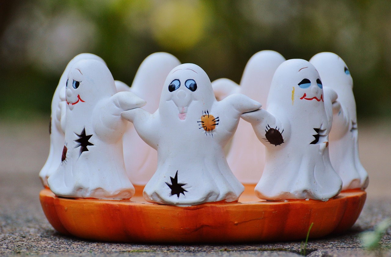 halloween, ghosts, group, cute, to haunt, figure, ghost, fall, mood, october, haunt, pumpkin, happy halloween