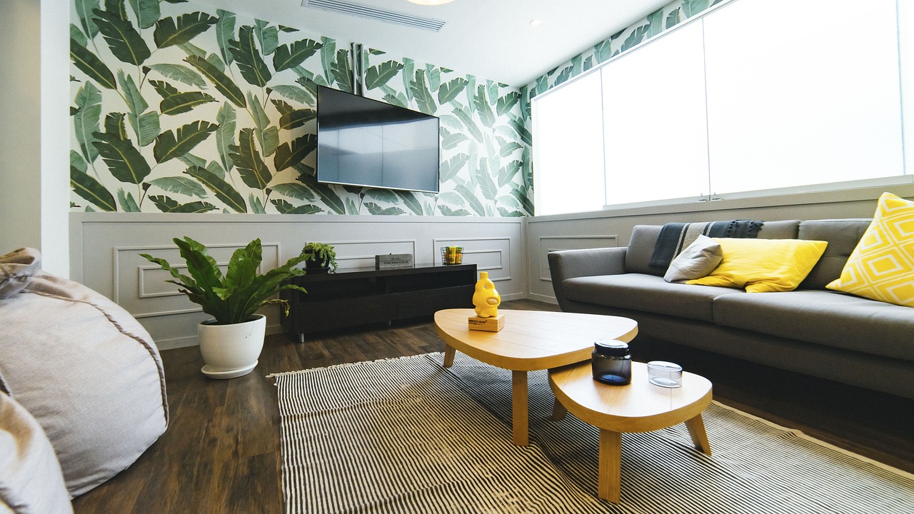 Landscape from laminate flooring, United Kingdom