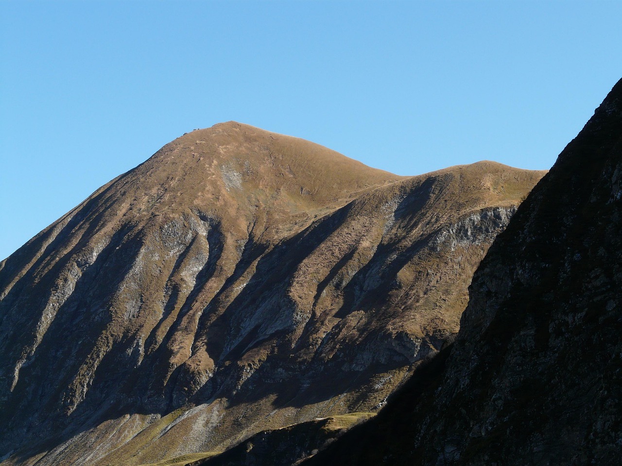 yoke tip, hornbachjoch, mountain, grass hill, oytal, allgäu, allgäu alps, alps, hike, mountain hiking