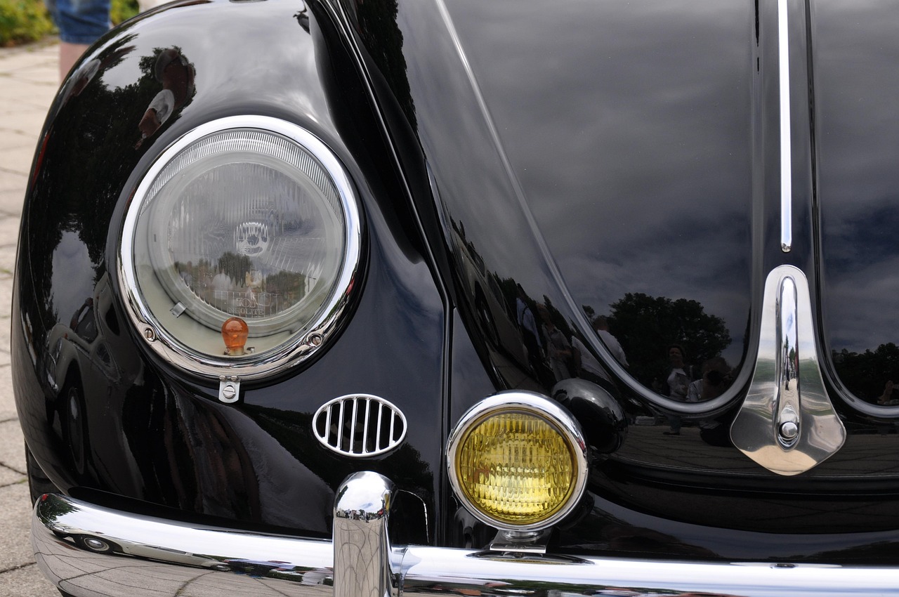 vw, vw beetle, beetle, antique car, automobile, partial view of vw beetle