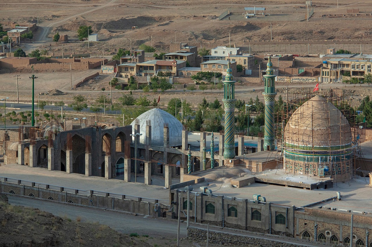 town, travel, tourism, holy, religion, shia, shiite, muslim, mashhad ardehal, isfahan province, iran, landscape, architecture