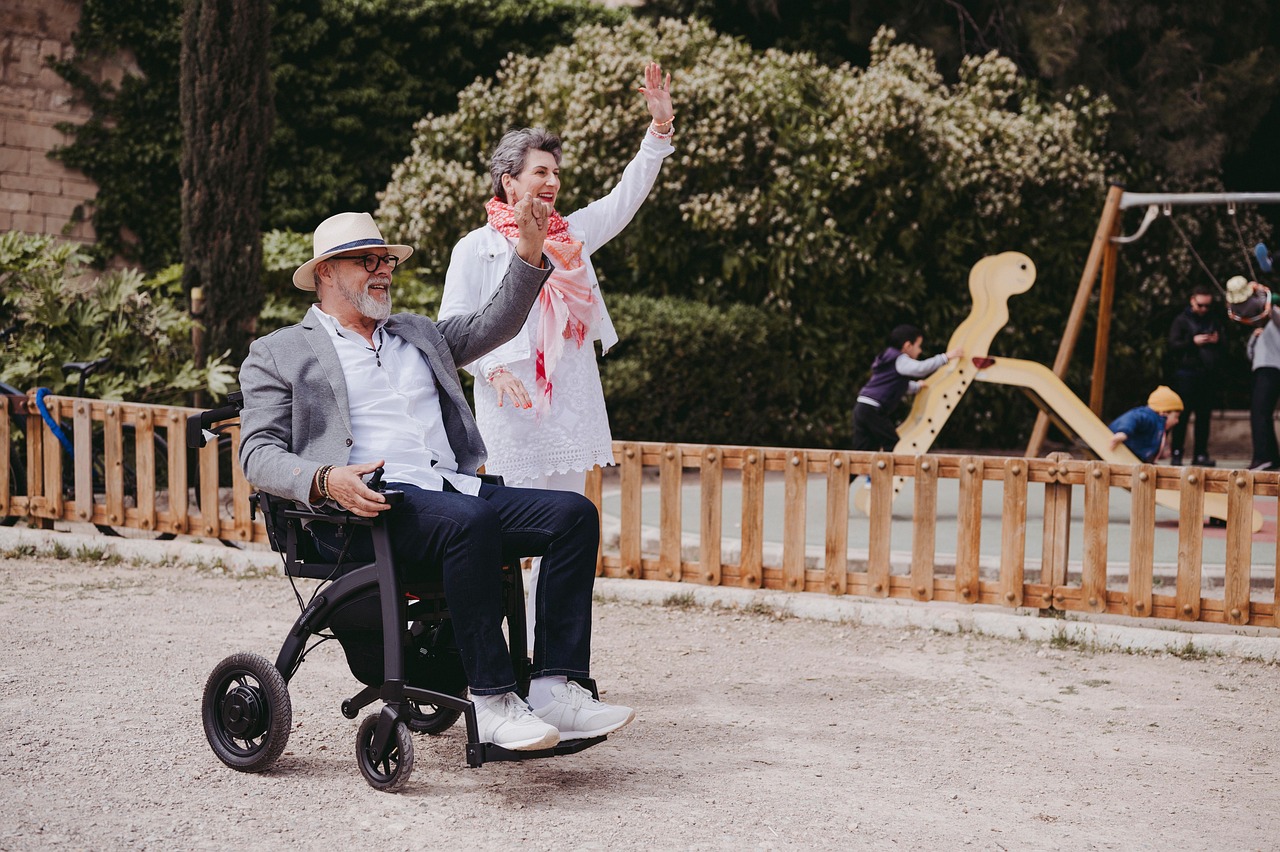 man, rollator, walker, support, aid, device, disability, disabled, fashion, health, healthcare, injured, medical, mobility, modern, rehabilitation, rollz, walking, wheelchair, wheels, elderly, couple