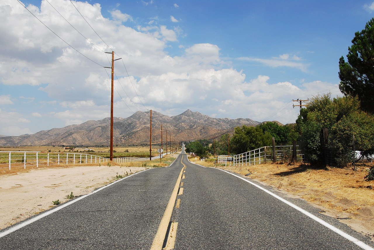 hesperia, california, country road, path, adventure
