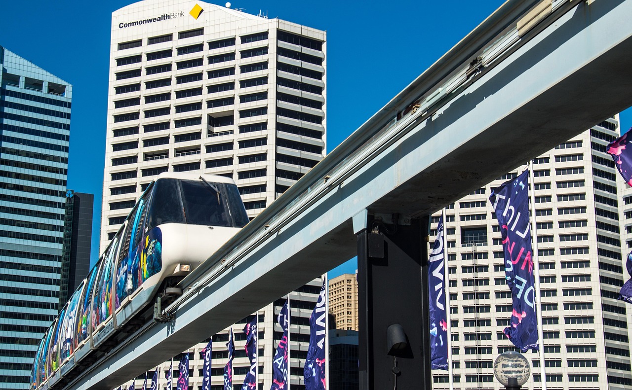 monorail, transport, city, train, transportation, vehicle, speed, motion, outdoor, rail, gray train
