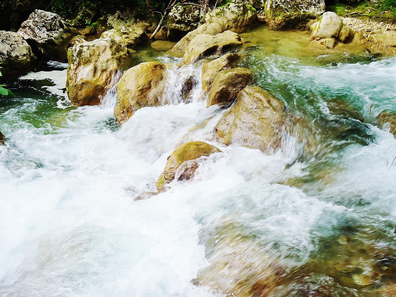 drome, throats, fall of the druise, river, water, nature, current, whirlpool, strength, france
