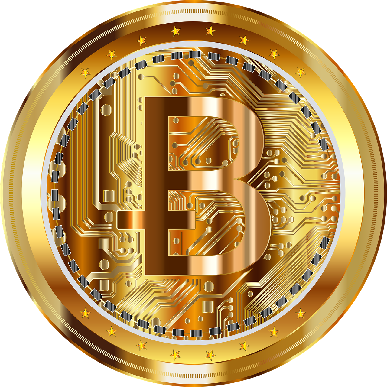 bitcoin, digital currency, cryptocurrency, cash, circuit, circuitry, coin, currency, money, binary, digital, computer, buy, sell, commerce, business, exchange, blockchain, electronic, gold, shiny, metallic, metal, technology, finance