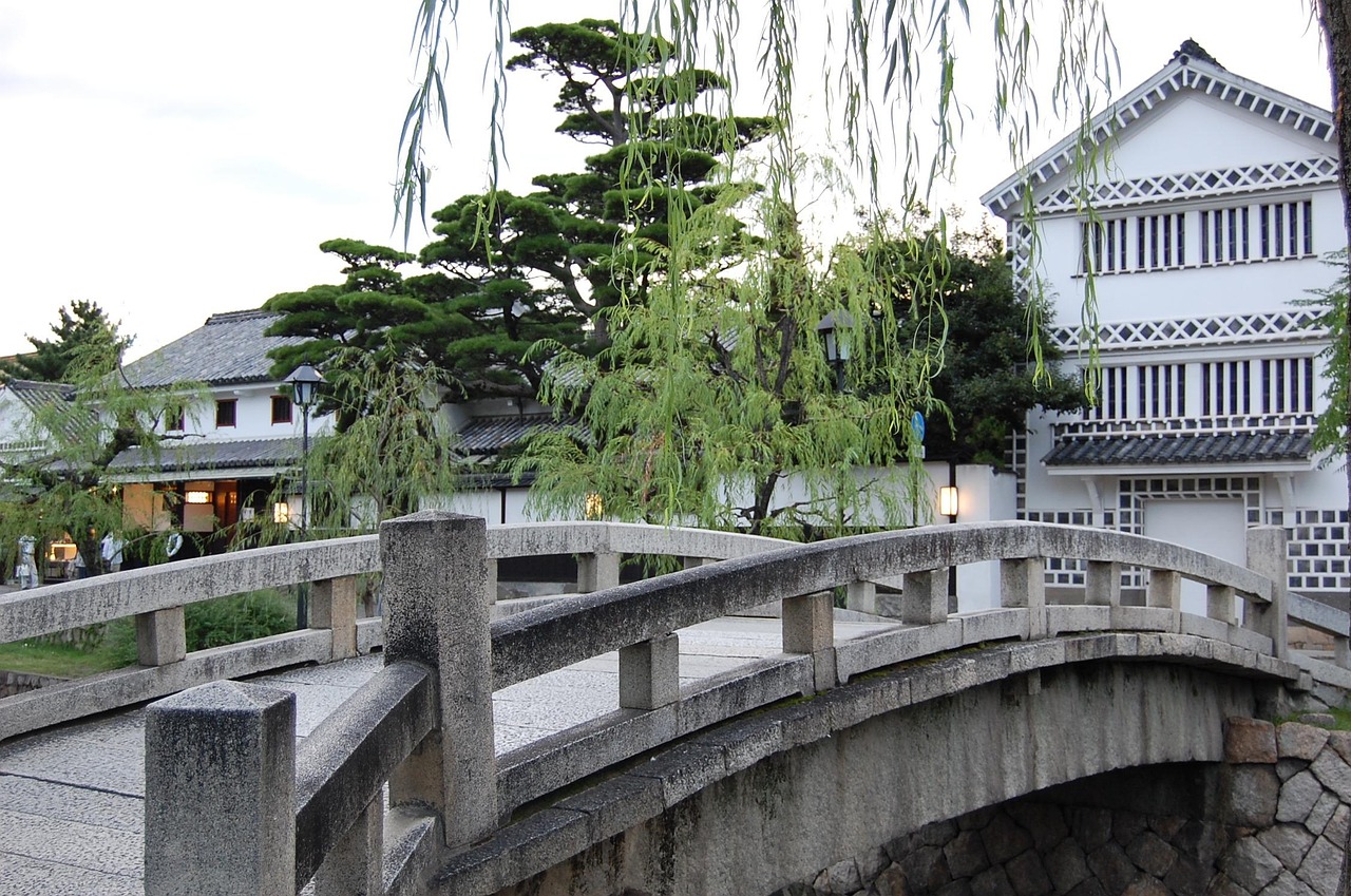 kurashiki, okayama, river, beauty zone, japan