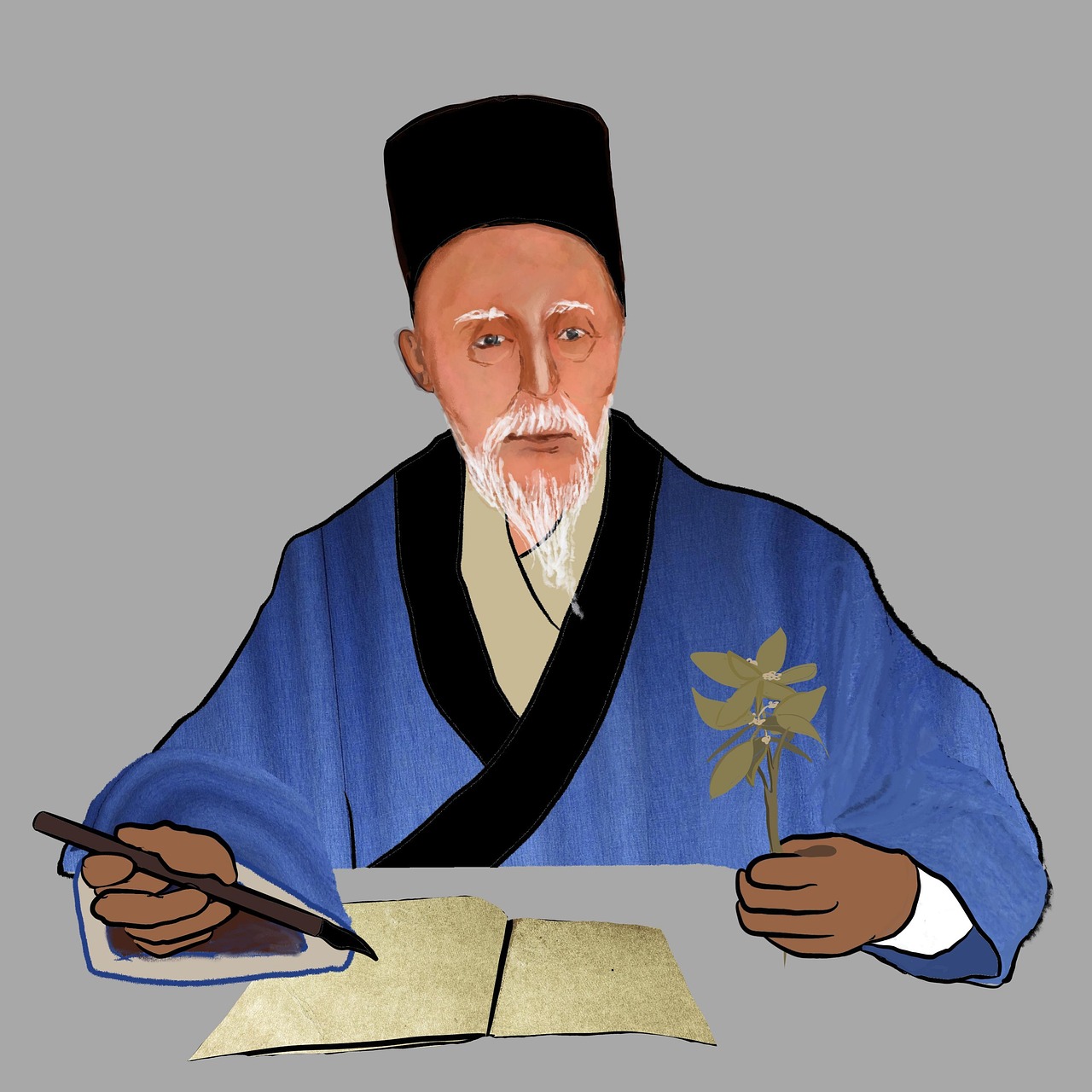 traditional chinese medicine, medicinal plants, doctor, traditional, china, asia, man, old, draw, portrait, chinese medicine, figure, chinese, li shizhen, compendium of materia medica, herbal medicine, ancient, record, write, writing brush, east, people, chinese doctor, traditional doctor, chinese traditional doctor