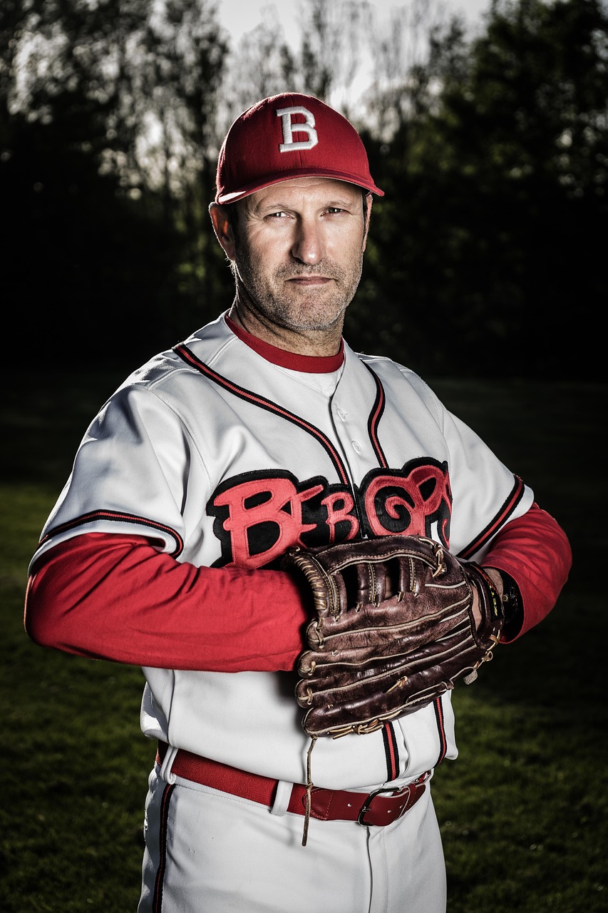 sport, baseball, sports, glove, cap, gritty, portrait, male