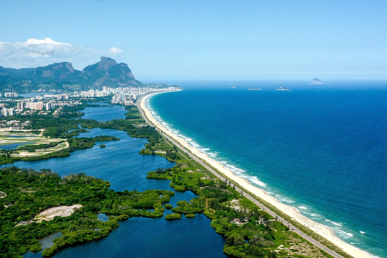 brazil, rio, landscape, tourism, beach, ocean, mountain, barra, reserva, recreio, lagoon, lagoa, city, nature, summer, sky, viewpoint, landmark, vacations, stunning, aerial, helicopter