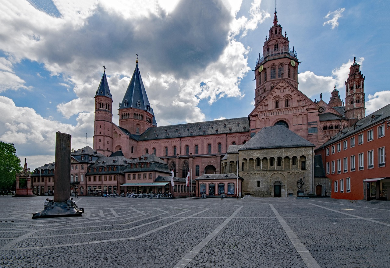 mainzer cathedral, mainz, rhineland-palatinate, germany, europe, old building, historic center, places of interest, culture, story, dom, high dom, st martin, architecture