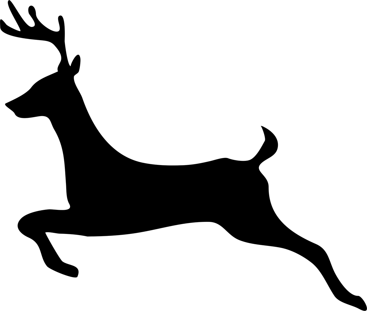 deer, stag, animal, hoofed, cervus, jump