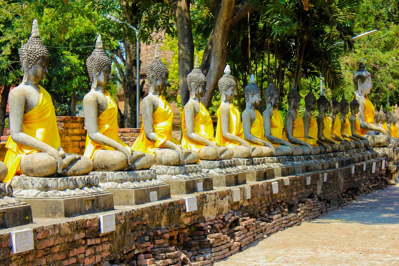 buddha, statues, thailand, buddism, religion, sculptures, temple, culture, asia
