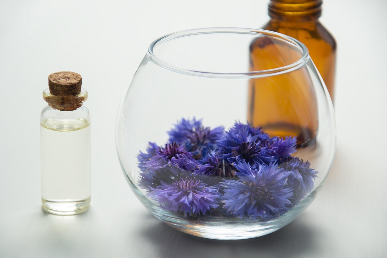 essential oils, cosmetology, oil cosmetic, knapweed, medicinal plants, herbal cosmetics, the medicine, chemistry, the science, glass bottle, natural cosmetic, body care, beauty, natural product, therapy, alternative medicine, wellness